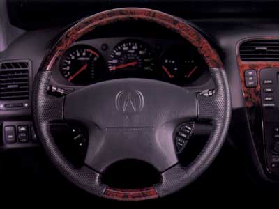 2011 Acura mdx wood-grain steering wheel