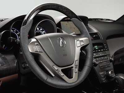 2007 Acura mdx wood-grain steering wheel